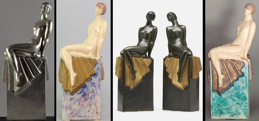 Seated Nude in Different Mediums